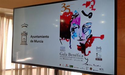 2 de mayo 2016 presentación del cartel Gala benéfica 35 Aniversario AMUPHEB en el Moneo2